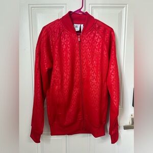 ADIDAS ORIGINALS MONO SST TT Full Zip TRACK TOP Red Men’s MED IJ5689 $110 NWT